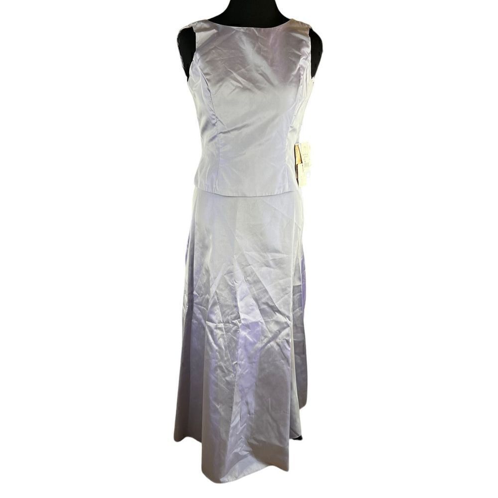 Jessica McClintock bridal millennium 2000 lavender iridescent 2 piece gown 6